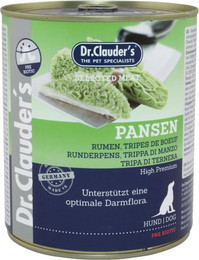 Produktbild von Dr. Clauder's Selected Meat Pre Biotics 800g Dosen Hundenassfutter Pansen 6x800g