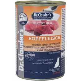 Produktbild von DR.CLAUDER'S Selected Meat Prebiotic Nassfutter Kopffleisch - 6 x 400 g
