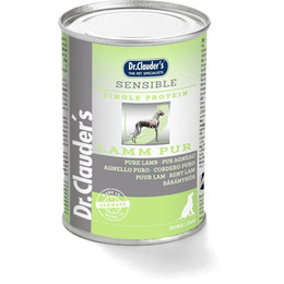 Produktbild von Dr. Clauder's Selected Meat Sensible Lamm pur Nassfutter für Hunde - 400 g