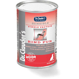 Produktbild von Dr. Clauder's Selected Meat Sensible Rind Pur Nassfutter für Hunde - 6 x 400 g