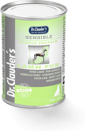 Produktbild von Dr. Clauder's Sensible 400g Dosen Hundenassfutter Sparpaket Lamm Pur 12x400g