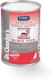 Produktbild von Dr. Clauder's Sensible 400g Dosen Hundenassfutter Sparpaket Rind Pur 12x400g