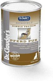 Produktbild von Dr. Clauder's Sensible Hundenassfutter Pferd Pur - 6 x 400 g