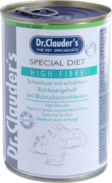 Produktbild von Dr. Clauder's Special Diet High Fibe-Protein 400g Dosen Hundenassfutter Sparpaket High Fibre-Protein 12x400g