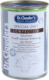 Produktbild von Dr. Clauder's Special Diet Low Protein 400g Dosen Hundenassfutter Sparpaket Low Protein 12x400g