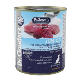Produktbild von Dr Clauder Selected Meat Junior Nassfutter für Hunde - 6 x 800 g
