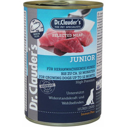 Produktbild von Dr Clauder Selected Meat Junior Nassfutter für Hunde - 6 x 400 g
