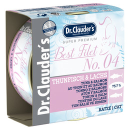 Produktbild von Dr. Clauders Best Filet No. 4 Thunfisch & Lachs - 24 x 70 g