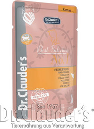 Produktbild von Dr Clauders Best Selection Kitten No I Feines Huhn Katzennassfutter 16 x 85 Gramm