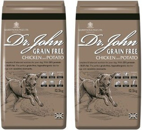 Produktbild von Dr John Getreidefreies Huhn & Kartoffeln 2x12,5 kg