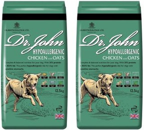 Produktbild von Dr John Hyppoallergen Trockenfutter Huhn mit Hafer 2x12.5kg