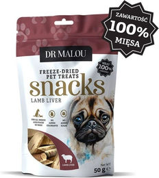 Produktbild von DR MALOU 100% Gefriergetrocknete Lammleber 50g Hundeleckerli