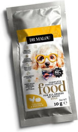 Produktbild von DR MALOU Gefriergetrocknetes Futter Huhn mit Kürbis 10 g Trockenfutter für Hunde