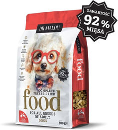 Produktbild von DR MALOU Gefriergetrocknetes Hundefutter mit Ente und Kaninchen 500 g