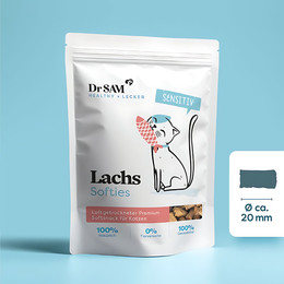 Produktbild von Dr. SAM Cat Lachs Softies - 100 g