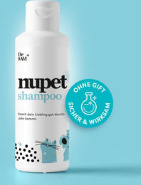 Produktbild von Dr. SAM nupet Shampoo Fell- und Hautshampoo für Hunde und Katzen - 200 ml