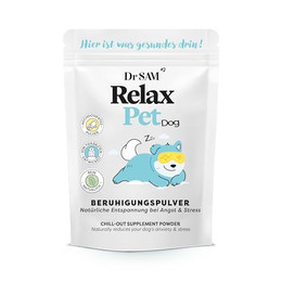 Produktbild von Dr. SAM Premium Anti-Stresspulver für Hunde RelaxPet - 45 g