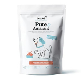 Produktbild von Dr. SAM Premium Trockenfutter für ausgewachsene Hunde Pute & Amarant - 1,8 kg