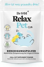 Produktbild von Dr. SAM RelaxPet Cat - Hochdosiertes Beruhigungspulver für Katzen, bei Stress und Angst 90 g