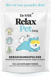 Produktbild von Dr. SAM RelaxPet Dog - Hochdosiertes Beruhigungspulver für Hunde, bei Stress und Angst 140 g