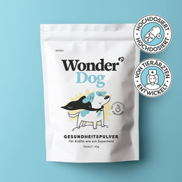 Produktbild von Dr. SAM WonderDog Gesundheitspulver für Hunde - 45 g