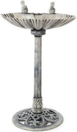 Produktbild von Dragimex Vogeltränke auf Standfuß mit Vogeldeko aus Kunststoff