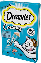 Dreamies Creamy Katzenleckerlis mit Lachs - 20 x 10 g – Bild 1 von 4