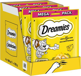 Dreamies DREAMIES™ Käse 4 x 180g, Snack für: Katze – Bild 1 von 5