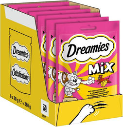 Produktbild von Dreamies DREAMIES™ Käse & Rind 6 x 60g, Snack für: Katze