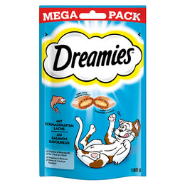 Produktbild von Dreamies Katzensnack mit Lachs - 4 x 180 g