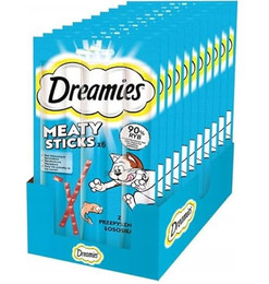 Produktbild von Dreamies Meaty Sticks Katzensnack mit Lachs - 14 x 30 g
