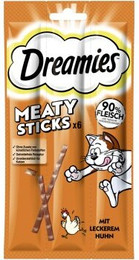 Produktbild von Dreamies Meaty Sticks Snack Adult Huhn 14x30 g