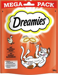 Produktbild von Dreamies Megapack 180 Gramm Katzensnack Thinfisch Megapack Sparpaket 4 x 180g