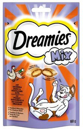 Produktbild von Dreamies Mix Huhn und Ente - 6 x 60 g