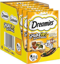 Produktbild von DREAMIES SHAKE UPS Multivitamins Geflügel Picknick Katzenleckerlis - 6 x 55 g