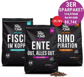 Produktbild von Dreier Paket Trockenfutter 4kg