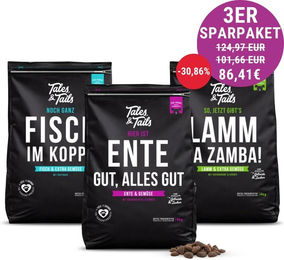 Produktbild von Dreier Paket Trockenfutter 4kg