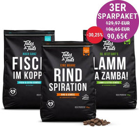Produktbild von Dreier Paket Trockenfutter 4kg