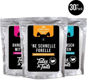 Produktbild von Dreierlei Fisch Probierpaket Nassfutter für Hunde - 18 x 100 g