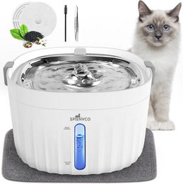 Produktbild von Drenice Trinkbrunnen Ultraleiser Edelstahl Katzenbrunnen unter