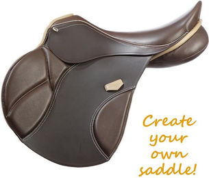 Produktbild von Dressurgurt zum Reiten aus weichem Leder ohne Gummiband Kavalkade Comfort