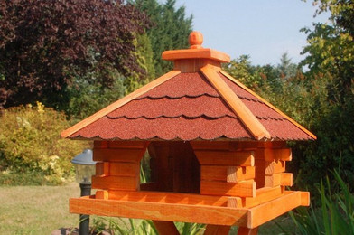 Produktbild von DSH DEKO SHOP HANNUSCH Vogelhaus Futterhaus / Vogelhaus mit Bitumenschindeln in versch. Dachfarben