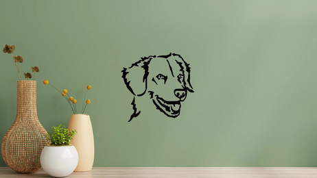 Produktbild von Duck Tolling Retriever Kopf Wandtattoo Wandbild Wandsticker Wandaufkleber Wanddekoration