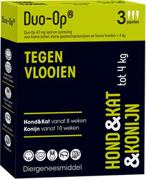 Duo-Op - Hund, Katze und Kaninchen bis 4 kg - 40 mg - 3 Pipetten – Bild 1 von 2