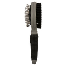 Produktbild von Duvo+ 2-in-1 Pflegebürste schwarz/grau Größe L