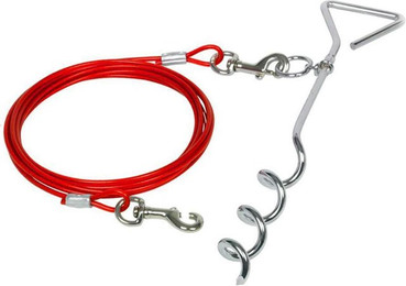 Produktbild von Duvo+ Anlegepflock mit Seil rot