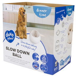 Produktbild von DUVO+ Anti-Schling-Futterball weiß/orange