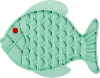 Produktbild von DUVO+ Antischlingnapf Anti-Schling-Matte Fische grün für Hunde