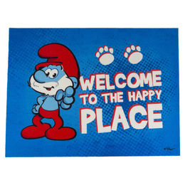 Produktbild von Duvo+ Bodenmatte Die Schlümpfe Papaschlumpf blau