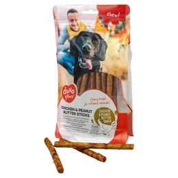 Duvo+ Chew! Huhn & Erdnussbutter Rolls - 30 x 330 g – Bild 1 von 6